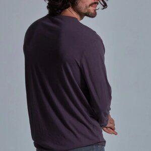 Men's Onno Long Sleeve Bamboo T-Shirt Dirty Purple